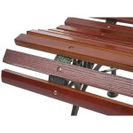 Mendler - banc de jardin hwc - f97, banc du parc, banquette en bois - 2 places, 122cm, 24kg, marron