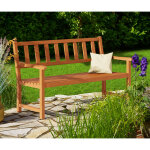 Deuba - banc de jardin kensington 2 places en bois d'acacia 120 cm rsistant aux intempries terrasse ...