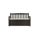 Banc de jardin keter en rsine marron