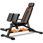 Banc de musculation r�glable 450 kg - banc d'entra�nement haute performance avec poign�e pour exercices ...