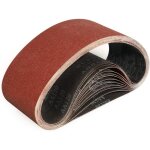 Bandes abrasifs 100x610 mm - 12 pi�ces de 120 grain bande ponceuse pour pon�age et polissage avec ponceuse ...