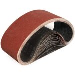 Bandes abrasifs 100x610 mm - 12 pi�ces de 120 grain bande ponceuse pour pon�age et polissage avec ponceuse ...