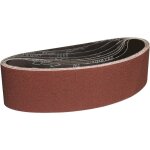 Bandes abrasives 100 x 915 mm - 8 bandes abrasives grain 80 pour le pon�age et le polissage avec ponceuses ...