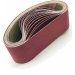 Bande abrasive 100 x 915 mm assortie pour ponceuse � bande - lot de 5 (1 x grain 80 / 120 / 150 / 240 ...