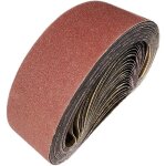 Bande abrasive 100 x 915 mm, bandes abrasives mixte (3x grains 80 / 120 / 150 / 240 / 400) pour ponceuses ...