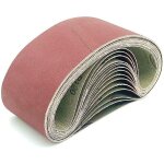 Bande abrasive, 100x610mm bande abrasive de polissage d'alumine, m�tal, du bois3x 40 / 80 / 120 / 180 ...