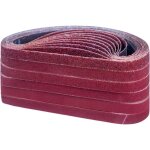Bande abrasive 13 x 457 mm, ensemble de bandes abrasives(10 x grain 40 / 60 / 80 / 120 / 180 / 240 chacun) ...