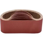Promotion, bande abrasive, 15 bandes abrasives 100 x 610 mm assortiment de 3 pi�ces par granulation 80 ...