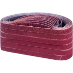 Bande abrasive 52020mm , ensemble de bandes abrasives(10 x grain 40 / 60 / 80 / 120 / 180 / 240 / 320 ...