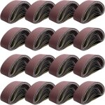 Bandes abrasives 533 x 75 mm, bandes de grains 40 / 80 / 120 / 150 / 240 / 400 pour ponceuse  bande, ...