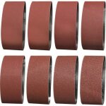 Bande abrasive 75x457 mm - grains 1 x 40 / 60 & 2 x 80 / 120 / 180 / 240 / 320 / 400 bande de ponceuse ...