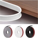 Bande de chant u 5m18mm blanche - protection bord meubles en tpe - adhsif flexible pour portes voiture ...