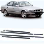Baguettes d�coratives voiture - pour bmw s�rie 5 e34 berline / break 1988 - 1996 - 8 pi�ces - noir
