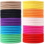 Bandes �lastiques pour cheveux, 50 pi�ces de multicolore cravates �lastiques, lies pour queue de cheval, ...