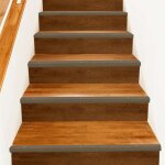 Nez de marche 10 pcs marron 67 cm aluminium