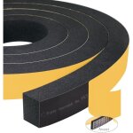 Bande d'�tanch�it� en mousse (2 rouleaux, 25 mm (l) x 20 mm (h) x 4 m (l), r�sistante aux intemp�ries, ...