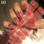 Bandes d'ongles en gel semi - durcis, autocollants en gel, enveloppes pour la maison - salon va