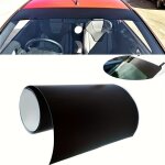Bande de pare - brise de voiture, noir mat 130 x 21 cm universel pvc pare - brise autocollant de protection ...