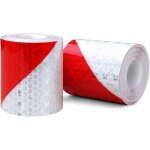 Bande r�fl�chissante, 2 pcs 3 m 50 mm prismatic �tanche inclin�s forme de s�curit� rouleau de ruban de ...