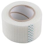 Bande de treillis en fibre de verre auto - adh�sive pour le renforcement des plaques de pl�tre 45 m�tres ...
