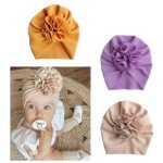 Bandeau b�b�, 3 pi�ces b�b� fille turban chapeaux, mignon arc bonnet casquette bonnets, bandeaux bebe ...