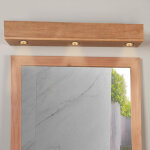 Bandeau lumineux en teck pour spots 70 cm