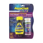 Bandelettes d'analyse piscine aquachek chlorine 4 en 1 + shock aquachek 50 chlore et 10 shock Bandelettes d'analyse piscine aquachek chlorine 4 en 1 + shock aquachek 50 chlore et 10 shock