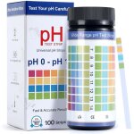 Bandelettes de test ph 0 - 14, 100 pi�ces, papier litmus universel pour analyse d'eau, liquides, salive ...