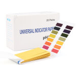 Bandelettes de test ph (1 - 14 en anglais), bandelettes de test � large gamme, peuvent �tre utilis�es ...