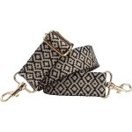 Bandoulire ajustable pour sacs de 75  135 cm de long, largeur 40 mm bandoulire noire avec mousqueton ...