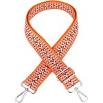 Bandouli�re pour femme, ceinture de rechange r�glable, fermoir en argent (orange)