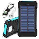 Banque d'alimentation ext�rieure, charge solaire, chargeur de batterie externe pour iphone / ipad et ...