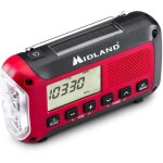 Banque d'alimentation radio d'urgence midland er250bt rouge noir