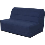 Banquette bz 140x190 - tissu bleu marine - melissa