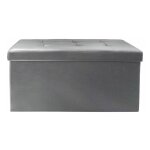 Banquette coffre pliable design 'alana' 76cm gris Banquette coffre pliable design 'alana' 76cm gris