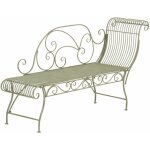 Banquette de jardin karma en fer forg� vert antique