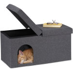 Banquette pliable, grotte chat, banc r�sistant, abri chaton, int�rieur, cachette, hlp : 38, 5x74, 5x37 ...