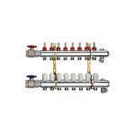 Banyo - collecteur plancher chauffant 11 4 x 4 circuits de chauffe en laiton