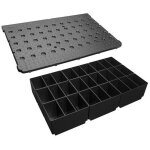 Kit de bacs de rangement xm, compartimentage flexible, bacs de rangement incassables, pour xl - boxx