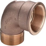 Banyo - t�le viega 264000 r 3 / 4 x rp 3 / 4, 90 degr�s, bronze � canon ou bronze au silicium