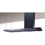 Baraldi - hotte elea isola cm. 146x60 chemin�e droite - noire - 800 m3 / h