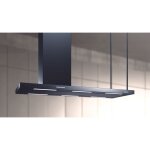 Baraldi - hotte elea isola cm. 146x60 chemin�e gauche - noire - 800 m3 / h