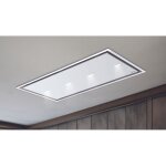 Baraldi - hotte gea flat cm. 120x60 ? blanc spot light - 800 m3 / h