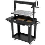 Barbecue argentin santa maria gmr : grille � hauteur r�glable par manivelle