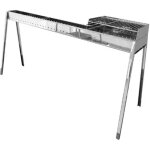 Barbecue à charbon pour brochettes lisa milano grill 80 + 40 en acier inoxydable - con kit paratia + ... Barbecue à charbon pour brochettes lisa milano grill 80 + 40 en acier inoxydable - con kit paratia + ...