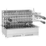 Barbecue charbon encastrable et � poser avec tournebroche �lectrique 918. 66 - forge adour