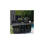M&s - barbecue au gaz 4 br�leurs et plancha, desserte et �vier - fidgi