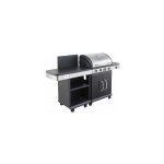 M&s - barbecue au gaz 4 brleurs et plancha avec desserte - fidgi