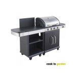 Cook'in garden - barbecue gaz fidgi 4 + desserte