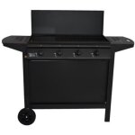 Barbecue a gaz - grill garden - noir - 4 br�leurs - avec capot de protection - allumage piezo �lectrique ...